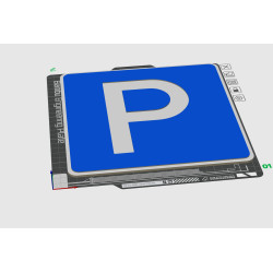 3D Schild mit Schrift nach Wunsch in mehreren Farben, Maße 235 x 235 x 5mm